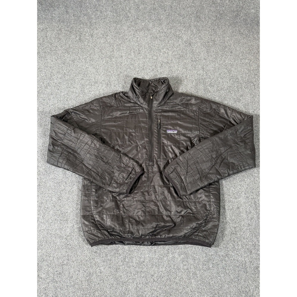 Patagonia Nano Puff Pullover Mens Small Black Primaloft Insulated Jacket 84020